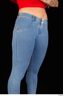 Daisy Lee blue jeans casual dressed thigh 0008.jpg